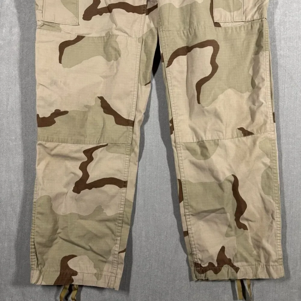 Vintage 90's US Military 3 Color Desert Camo Cargo Pants Mens Medium Long DCU